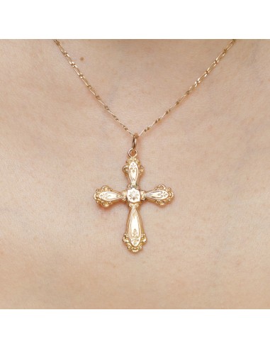 Pendentif croix ancienne 1850 plus qu'un jeu 