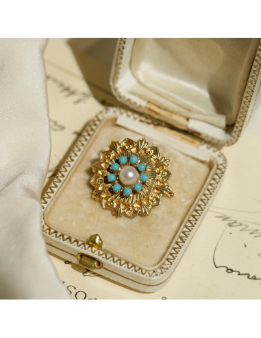 Pendentif soleil turquoise et perles Vous souhaitez 