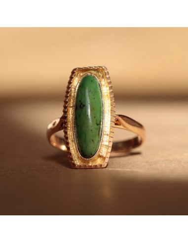 Bague navette jade Véritable concentré