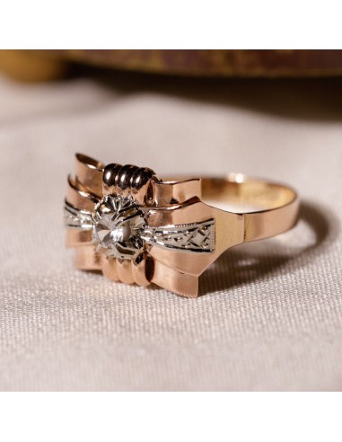 Bague noeud vintage or rose le concept de la Pate a emporter 