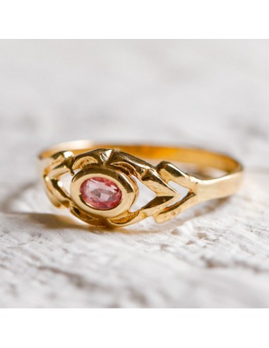 Bague fine rubis rose pâle store