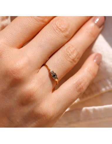 Bague mini fleur saphir acheter