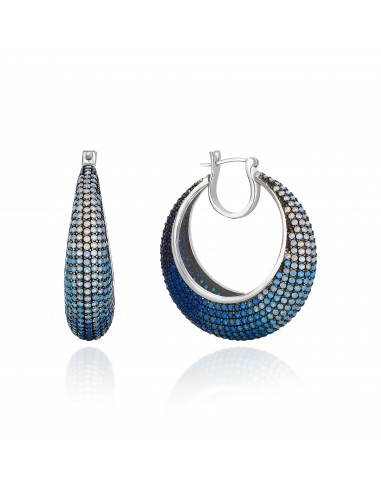 BOUCLES D’OREILLES  BLUE RAINBOW Livraison rapide