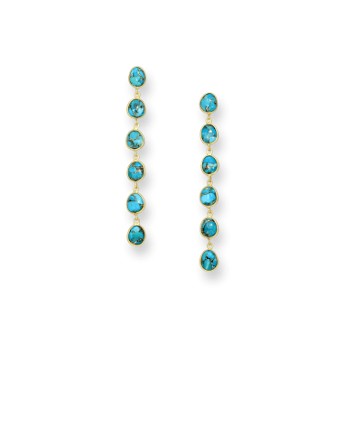 BOUCLES D'OREILLES FRIDA TURQUOISE Découvrez la collection