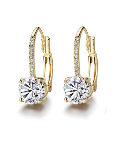 BOUCLES D'OREILLES  MOISSANITE LOVE GOLD les muscles