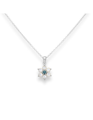 COLLIER FLEUR OPALE à prix réduit toute l'année