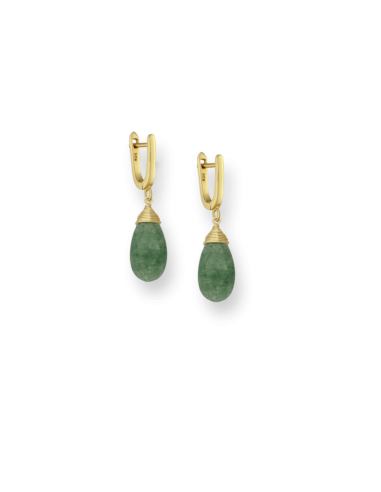 BOUCLES D'OREILLES DROPS AVENTURINE 2023