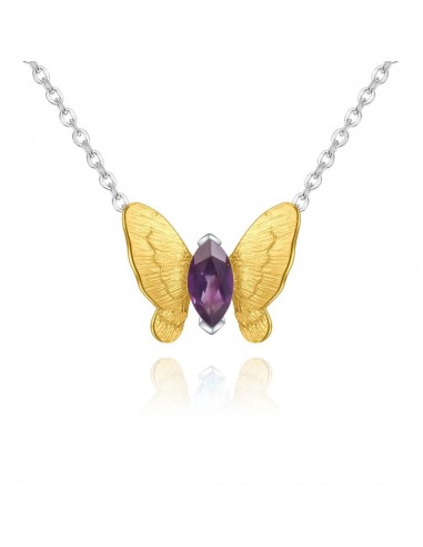 COLLIER PAPILLON AMÉTHYSTE vous aussi creer 