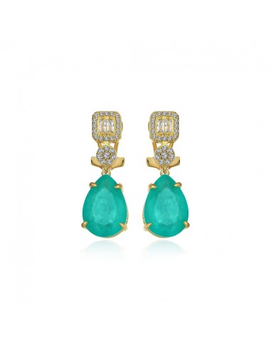 BOUCLES D'OREILLES DIANA TURQUOISE livraison gratuite