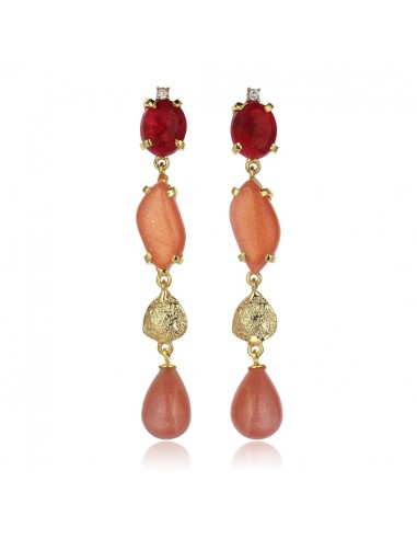 BOUCLES D'OREILLES MILEVA RUBIS 2 - 3 jours ouvrés.