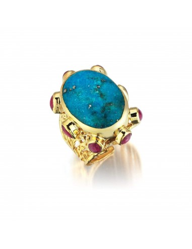 BAGUE ALEXANDRIE TURQUOISE brillant des détails fins