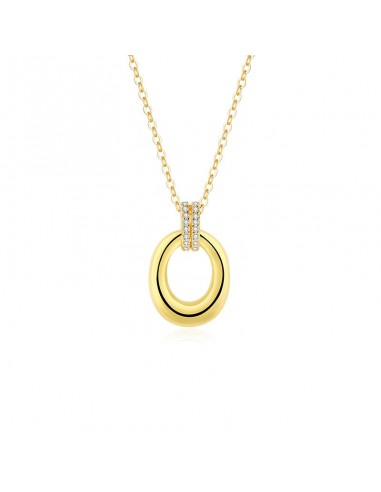 COLLIER CERCLE D'OR basket pas cher