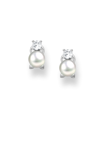 BOUCLES D'OREILLES STUD MINI PERLES CARRÉS soldes