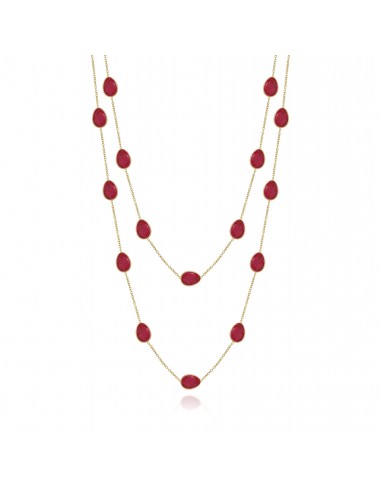 COLLIER SAUTOIR RIVIERA RUBIS À commander