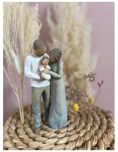 Statuette Willow Tree "We are Three" brillant des détails fins