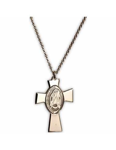 Collier Unisexe Amen CROCE GESU MADRE PERLA outlet